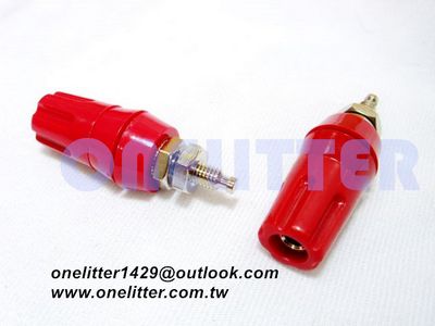 3117R  10A博士端子 (紅色)